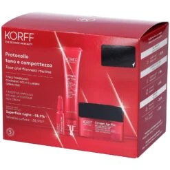 KORFF Protocollo Tono E Compattezza - 7 Fiale Tonificanti + Contorno Occhi E Labbra + Crema Viso